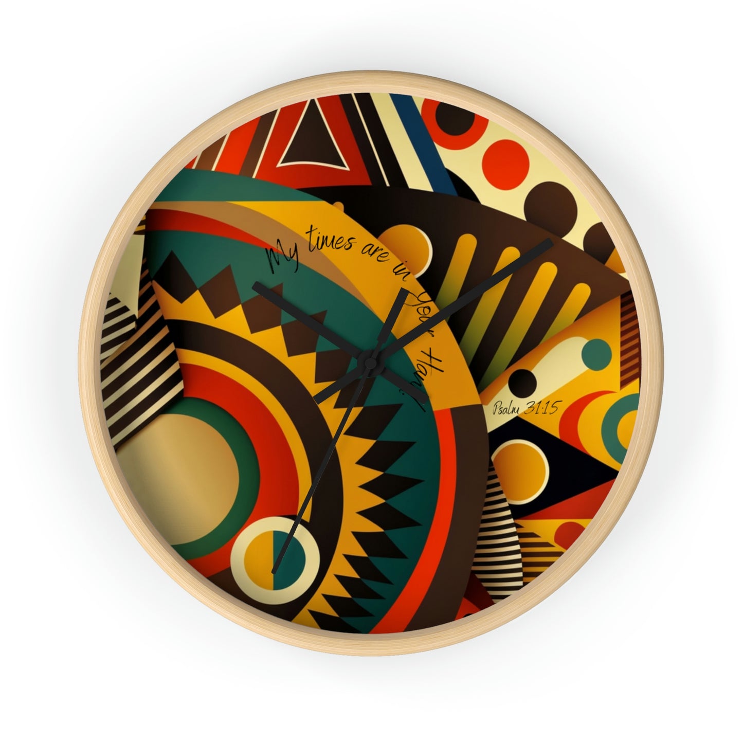 My Times Are in Your Hand" African Wall Clock