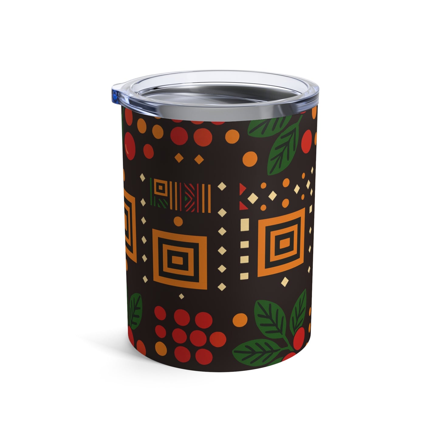 10oz Christmas Mistletoe African Pattern Tumbler