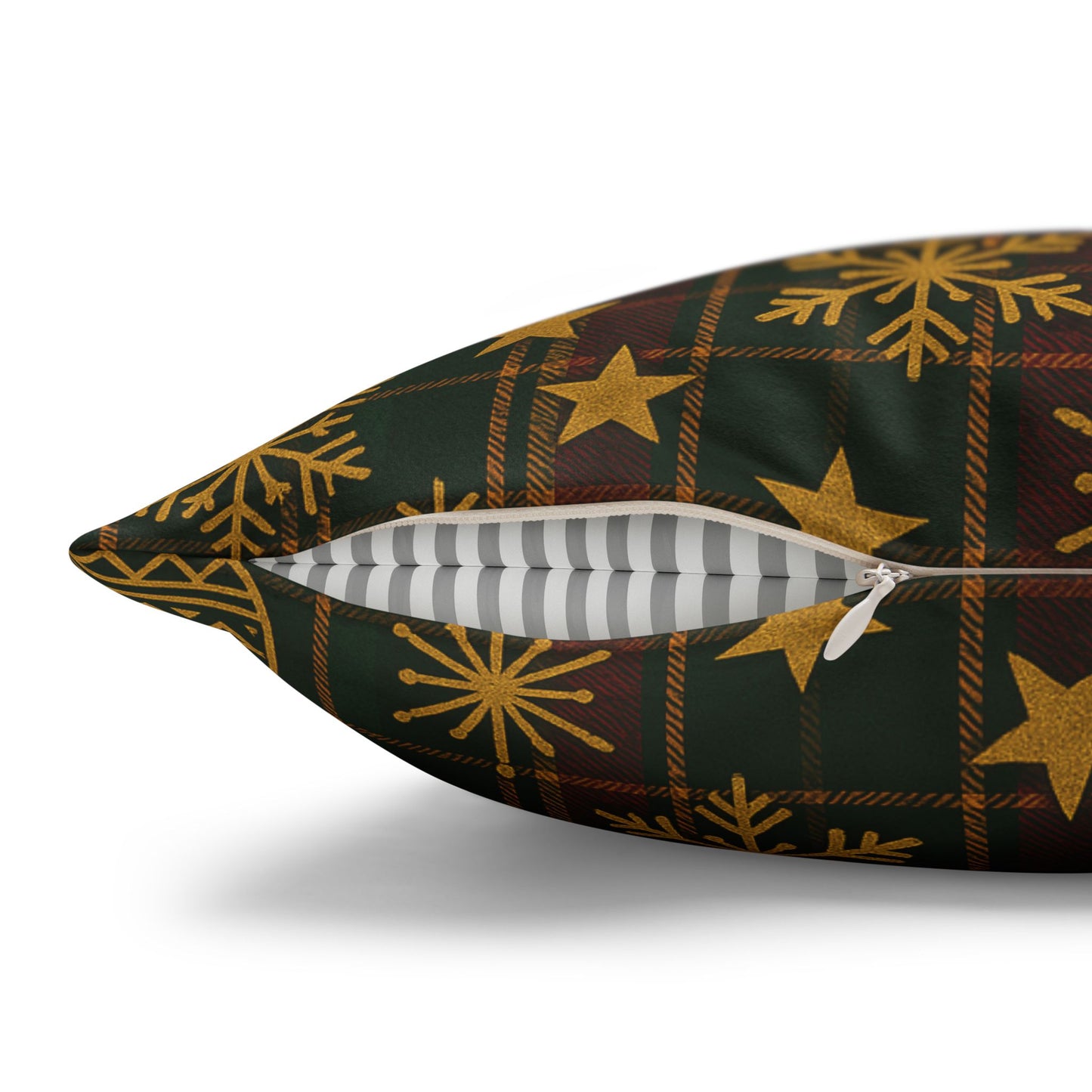 African-Inspired Geometric Ornament Faux Suede Square Pillowcase