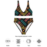 Motif high-waisted bikini