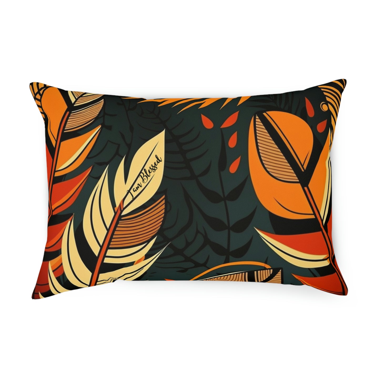 Blessed African Print Cushion: Celebrating Abundance and Gratitude