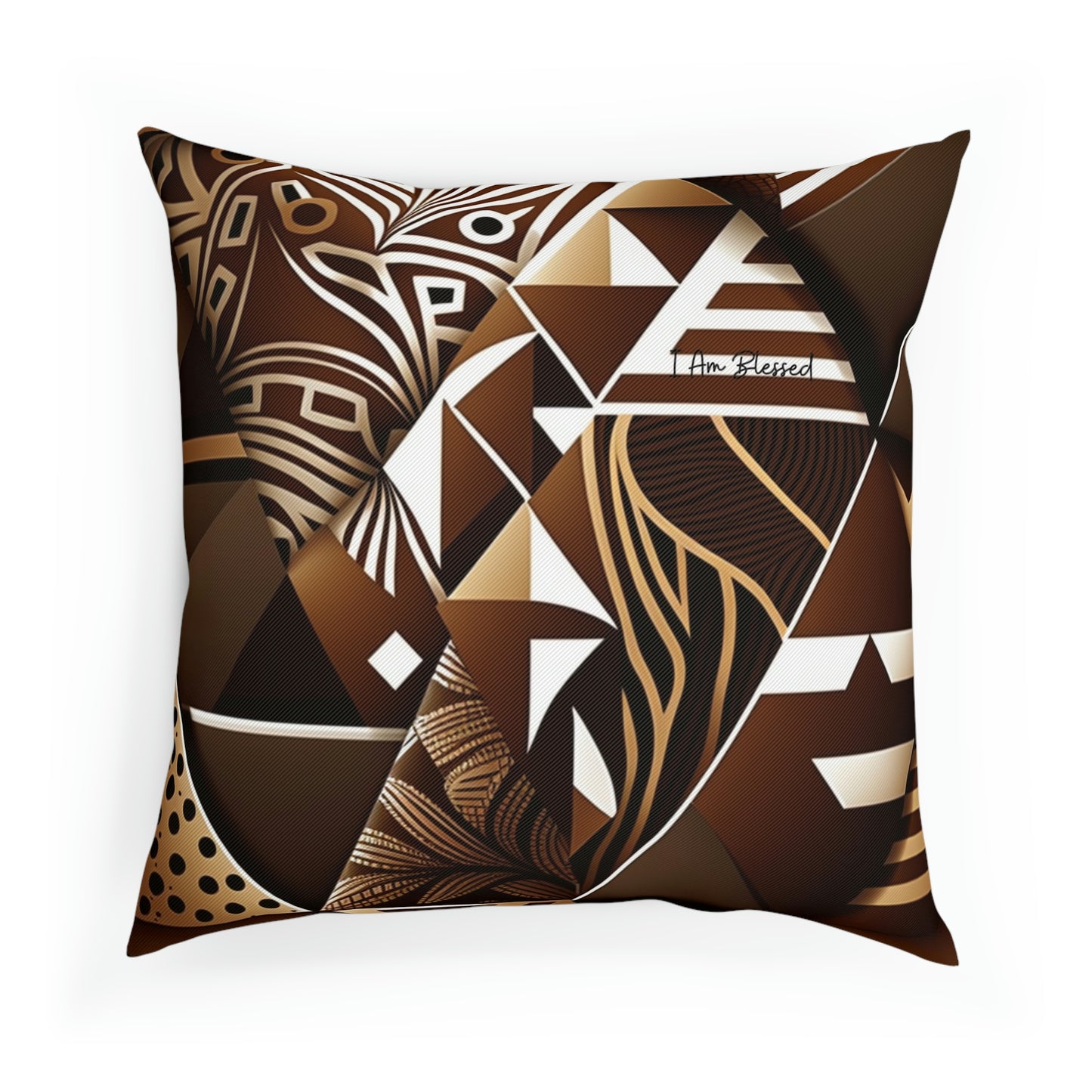 Blessed African Print Cushion: Celebrating Abundance and Gratitude