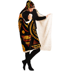 African-Patterned Blanket with Uplifting Message" Jesus Has Your Back Always