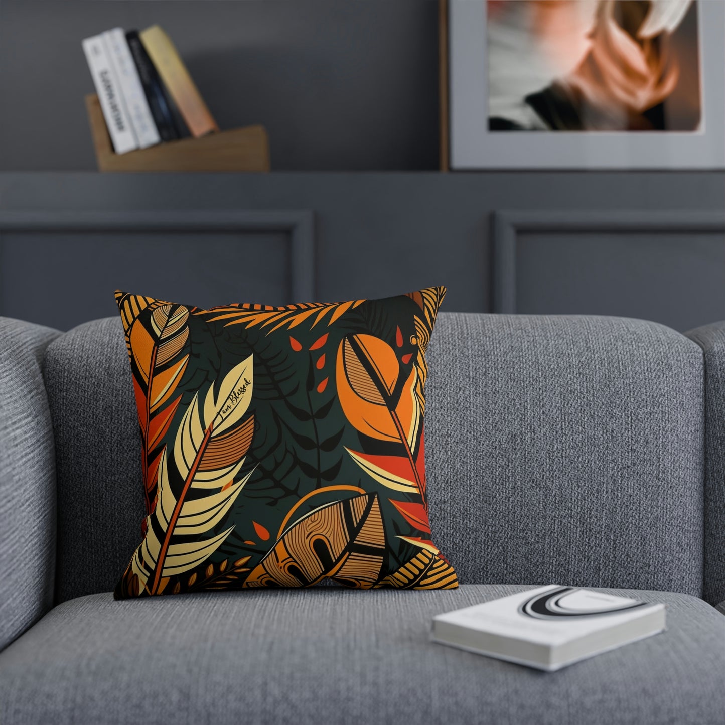 Blessed African Print Cushion: Celebrating Abundance and Gratitude