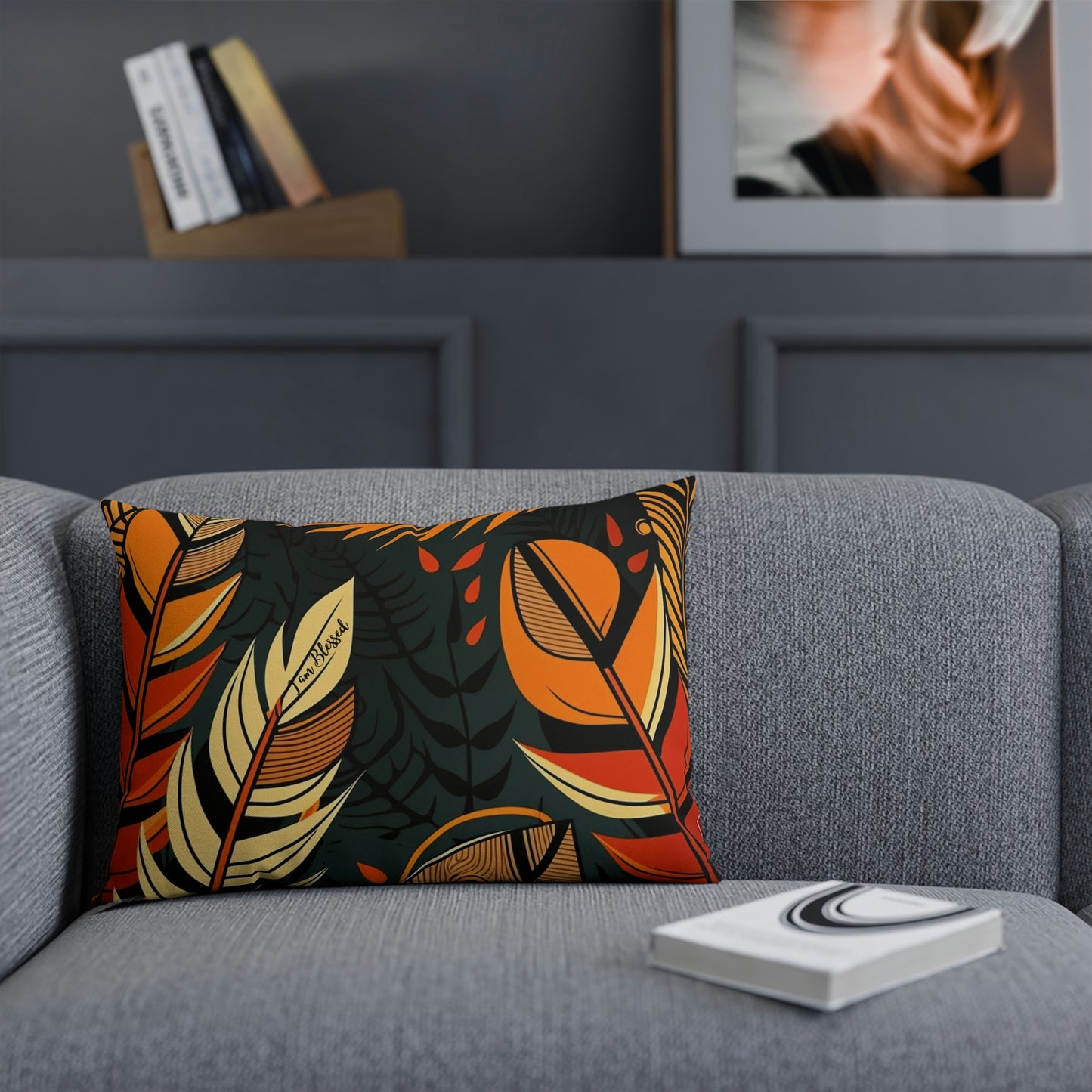 Blessed African Print Cushion: Celebrating Abundance and Gratitude