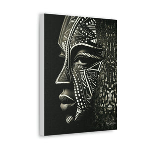 African Face Mask Canvas