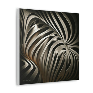 African Zebra Print Canvas: Jesus Loves You