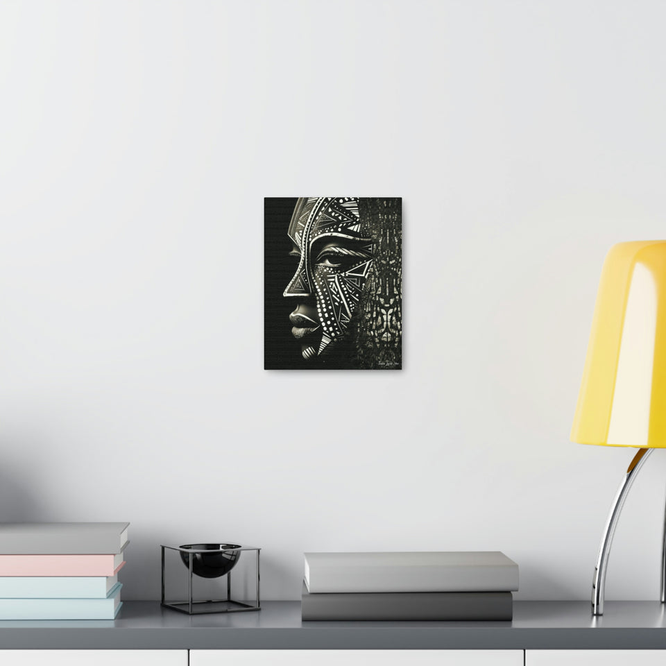 African Face Mask Canvas