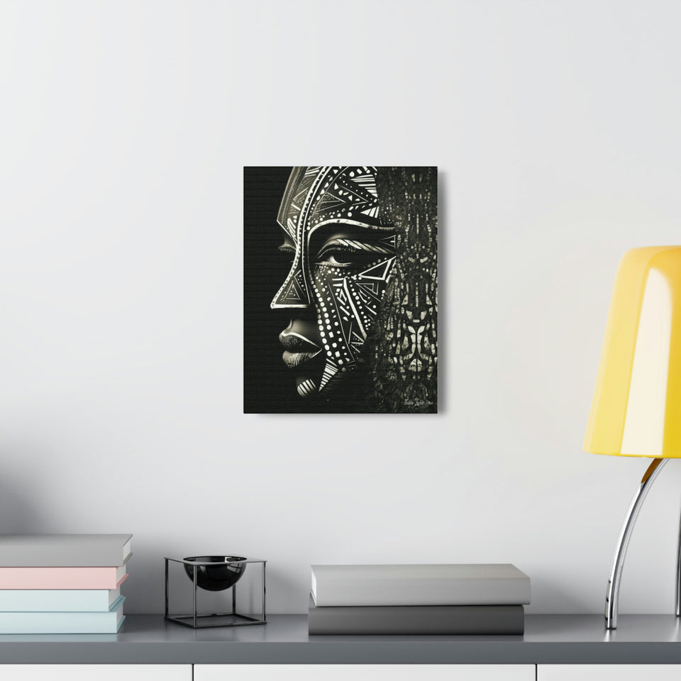 African Face Mask Canvas