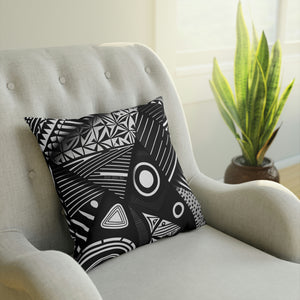 Jesus Loves You: African-Patterned Cushion with Uplifting Message.