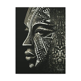 African Face Mask Canvas