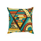 Faithful African Print Cushion: Trusting in the Promises of God