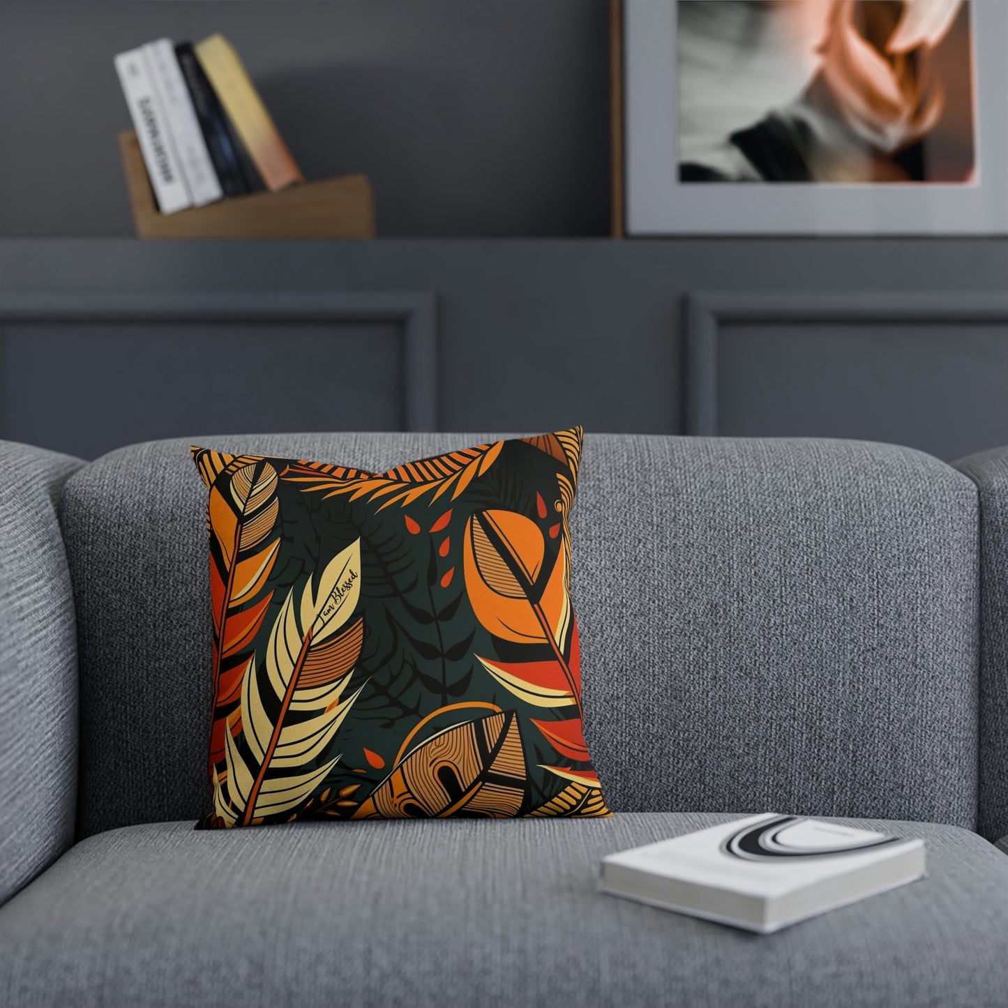 Blessed African Print Cushion: Celebrating Abundance and Gratitude