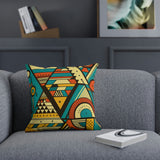 Faithful African Print Cushion: Trusting in the Promises of God