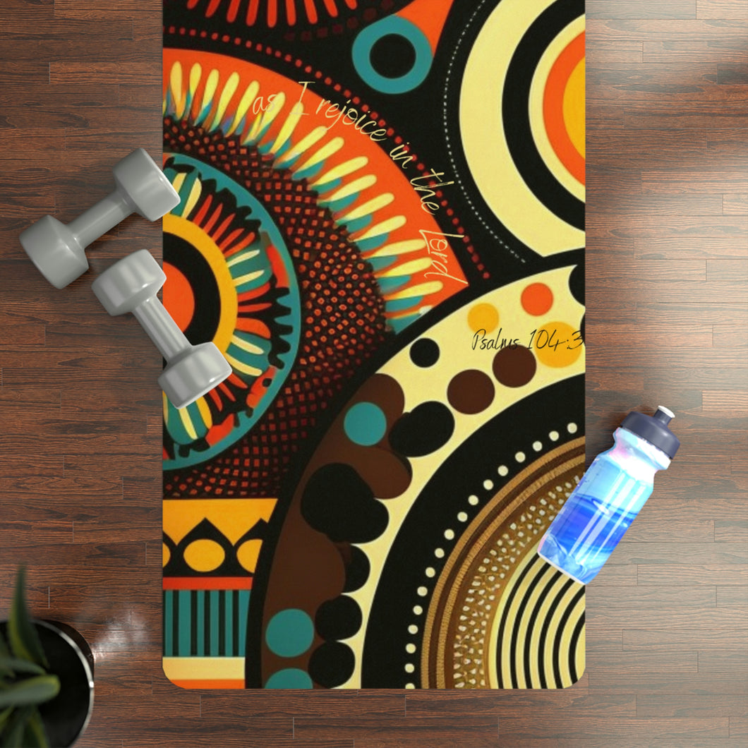 African Print Exercise Mat: Meditate on the Word