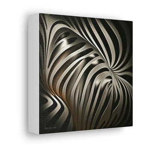 African Zebra Print Canvas: Jesus Loves You