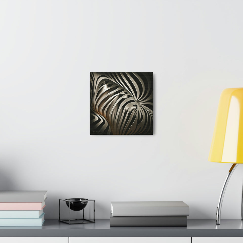 African Zebra Print Canvas: Jesus Loves You