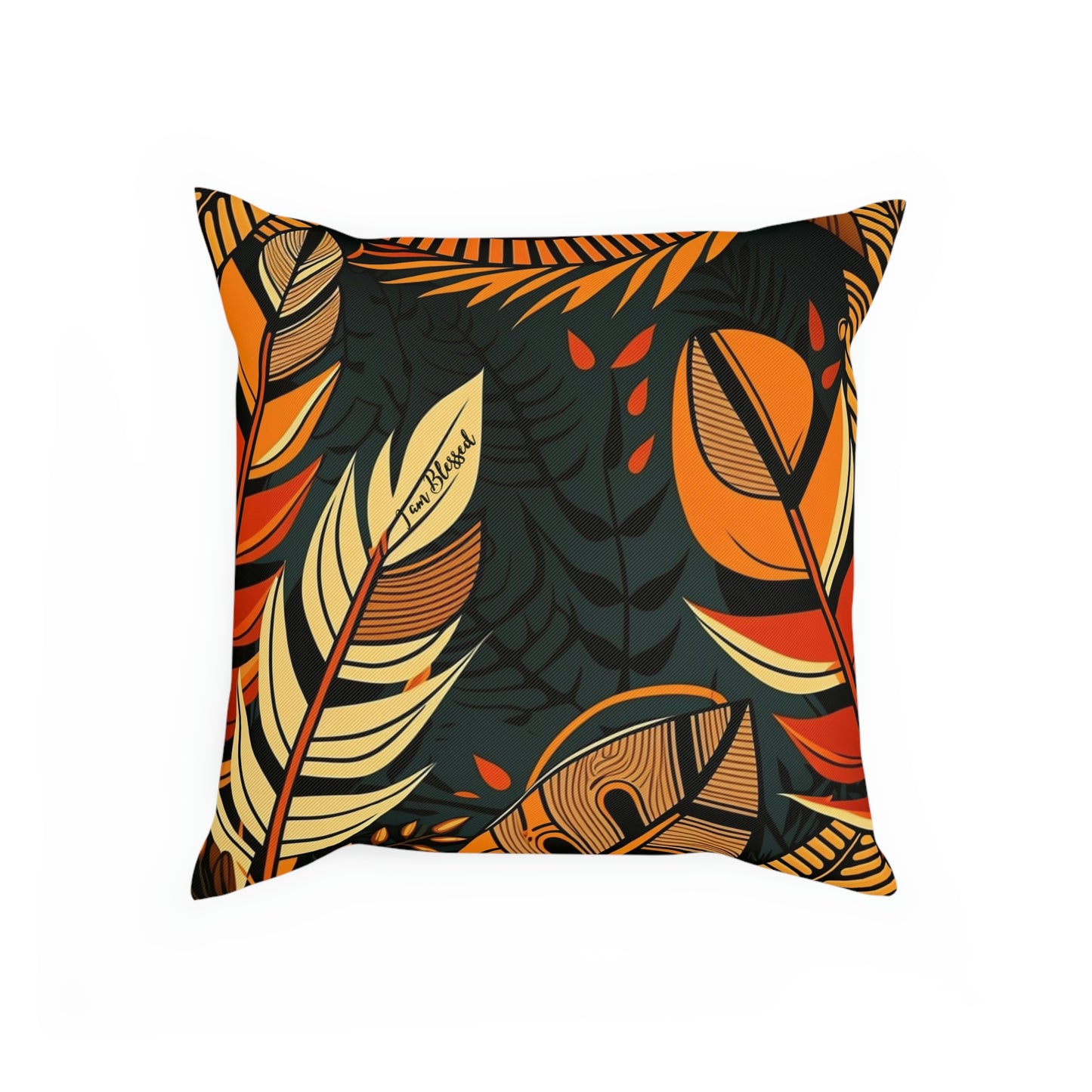 Blessed African Print Cushion: Celebrating Abundance and Gratitude
