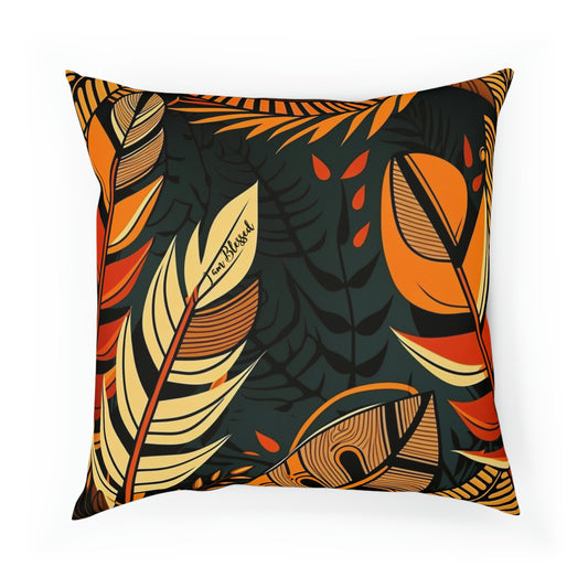 Blessed African Print Cushion: Celebrating Abundance and Gratitude