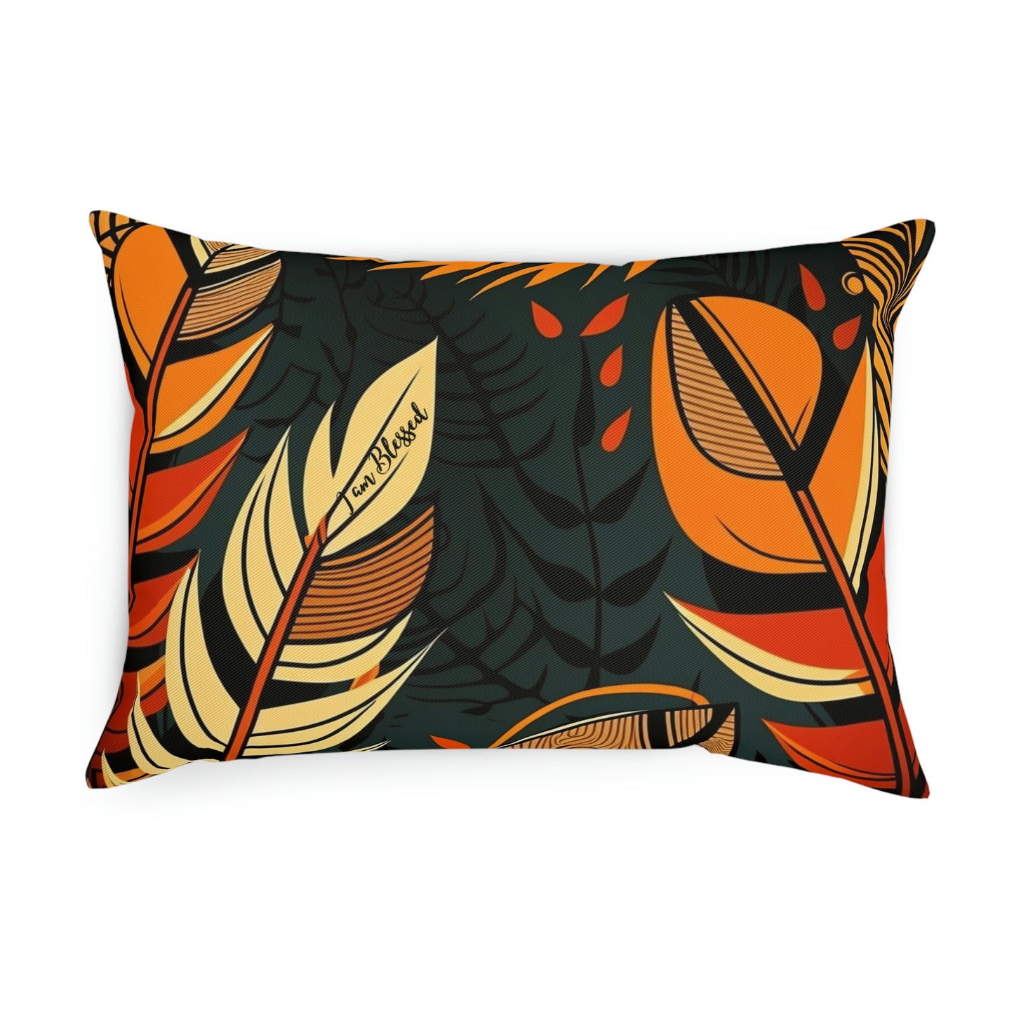 Blessed African Print Cushion: Celebrating Abundance and Gratitude