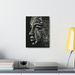 African Face Mask Canvas