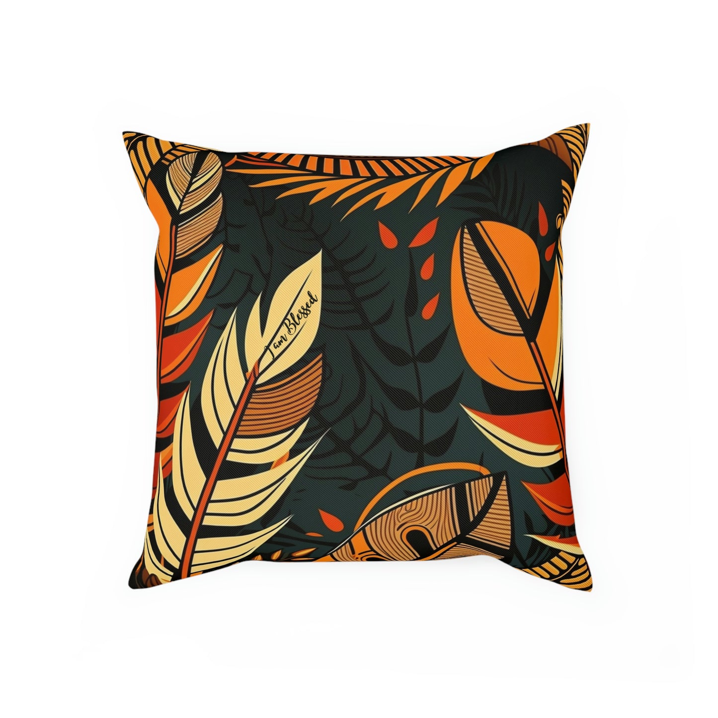 Blessed African Print Cushion: Celebrating Abundance and Gratitude