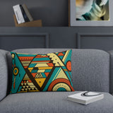 Faithful African Print Cushion: Trusting in the Promises of God