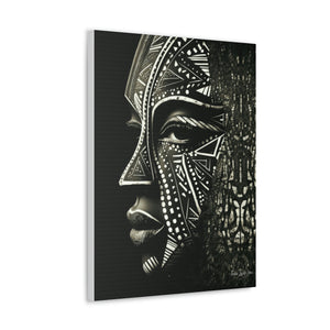 African Face Mask Canvas