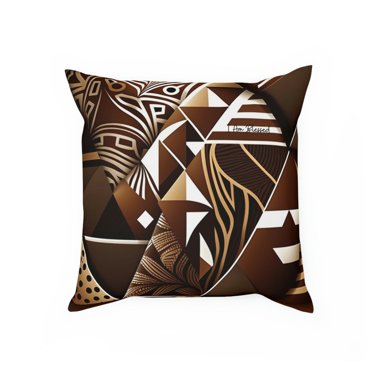 Blessed African Print Cushion: Celebrating Abundance and Gratitude