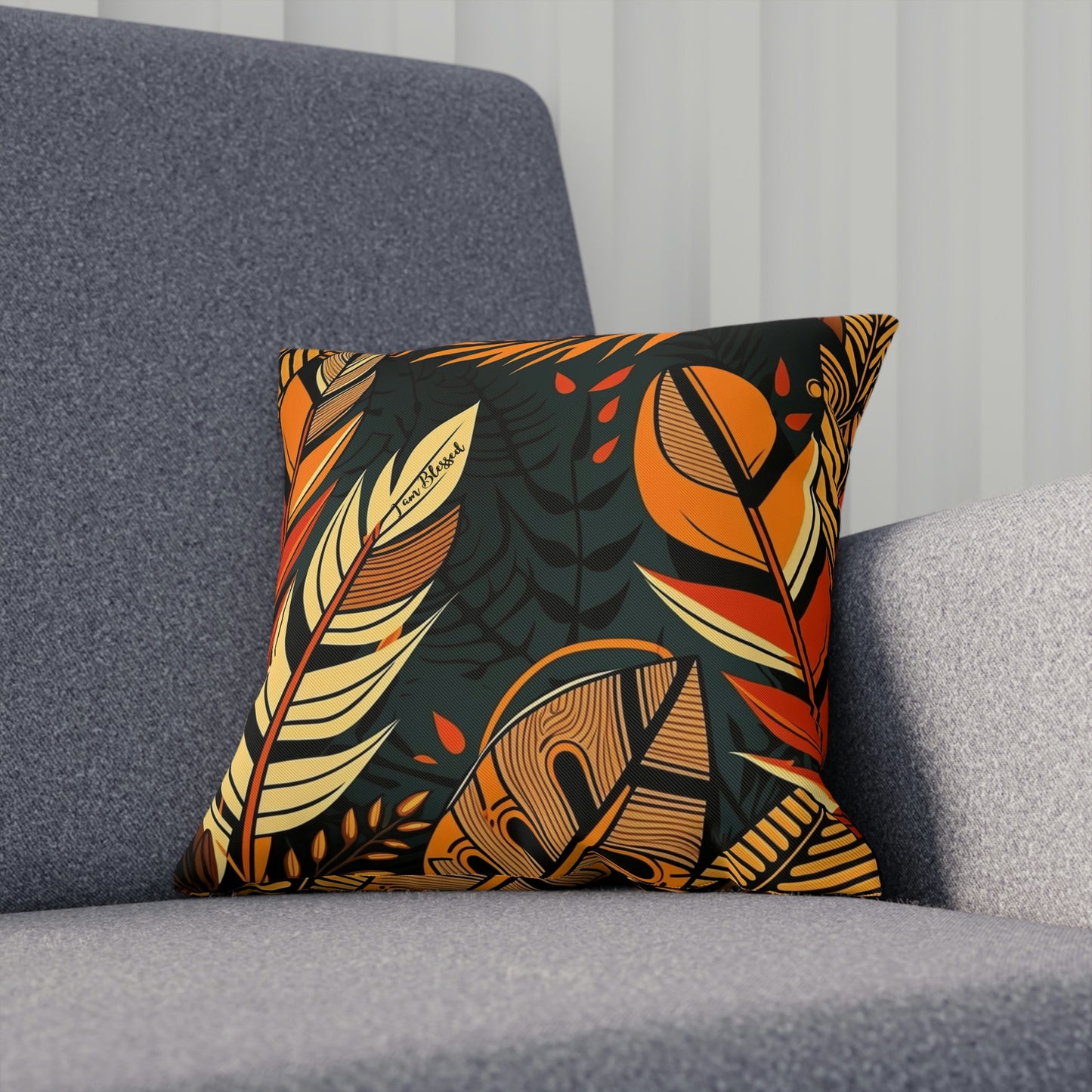 Blessed African Print Cushion: Celebrating Abundance and Gratitude