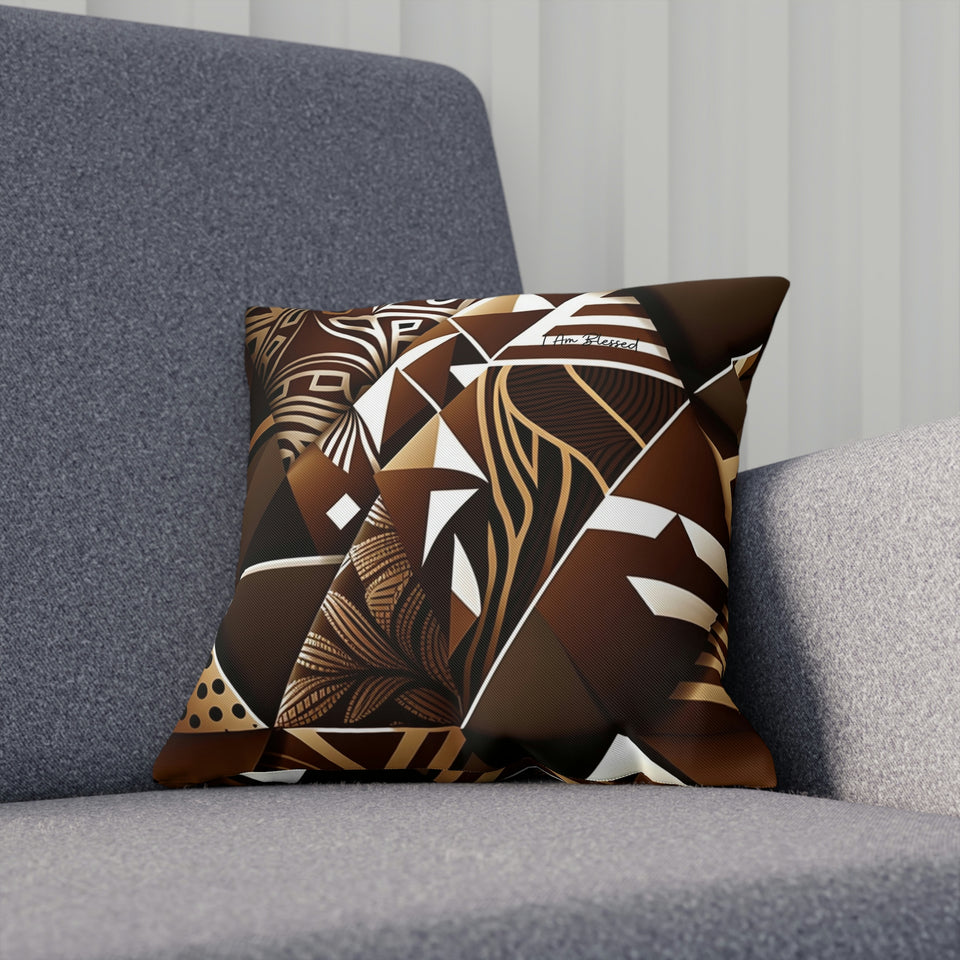 Blessed African Print Cushion: Celebrating Abundance and Gratitude