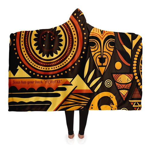 African-Patterned Blanket with Uplifting Message