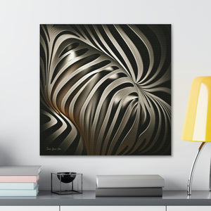African Zebra Print Canvas: Jesus Loves You