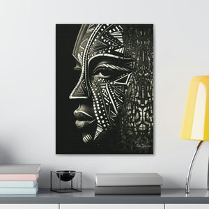 African Face Mask Canvas