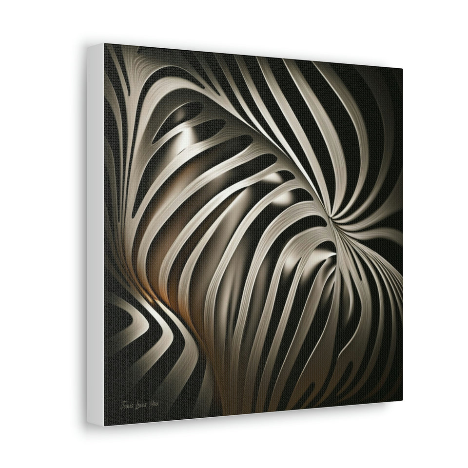 African Zebra Print Canvas: Jesus Loves You