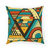 Faithful African Print Cushion: Trusting in the Promises of God