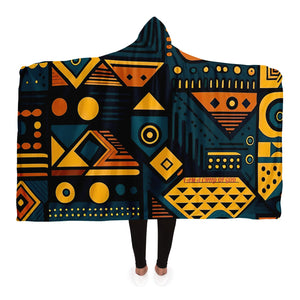 "Vibrant African-Inspired Colorful Patterned Blanket AOP