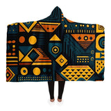 "Vibrant African-Inspired Colorful Patterned Blanket AOP