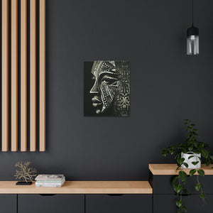 African Face Mask Canvas