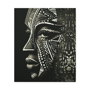 African Face Mask Canvas