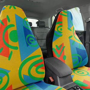 African Inspired kaleidoscope Car Seat Cover - AOP