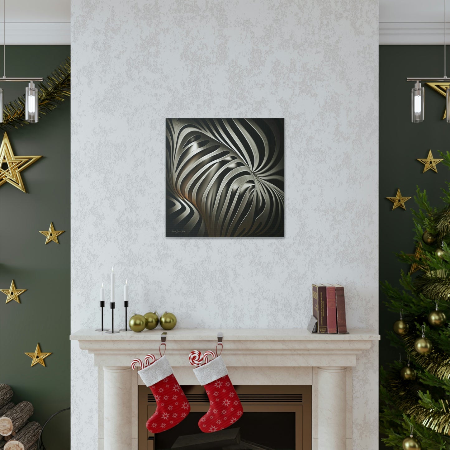 African Zebra Print Canvas: Jesus Loves You