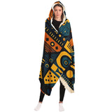 "Vibrant African-Inspired Colorful Patterned Blanket AOP