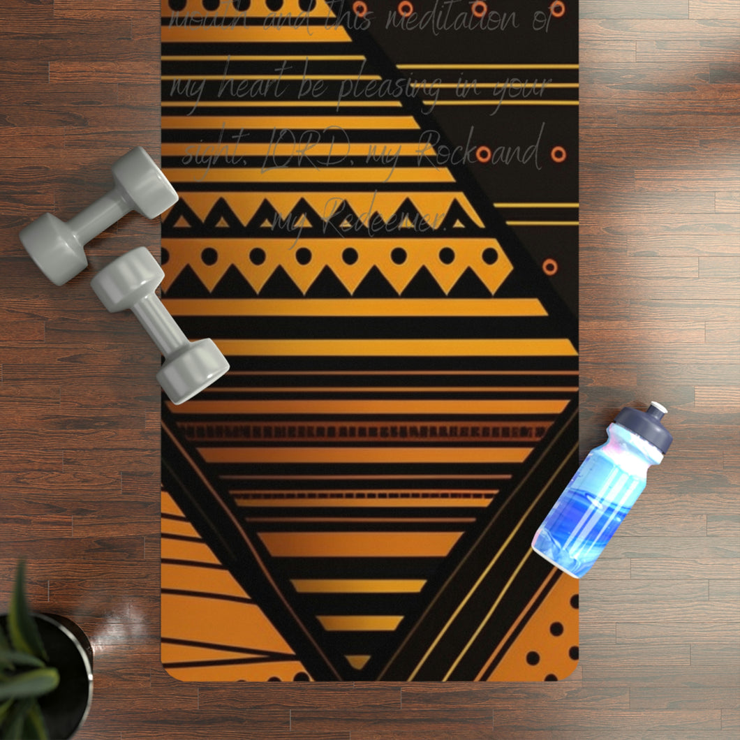 African Print Exercise Mat