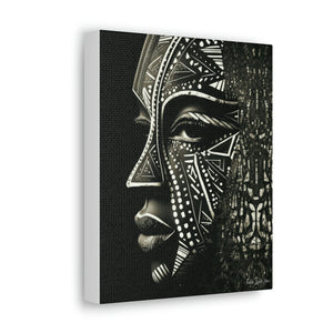 African Face Mask Canvas