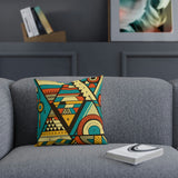 Faithful African Print Cushion: Trusting in the Promises of God