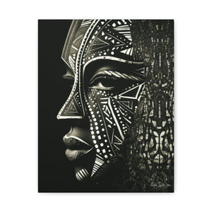 African Face Mask Canvas