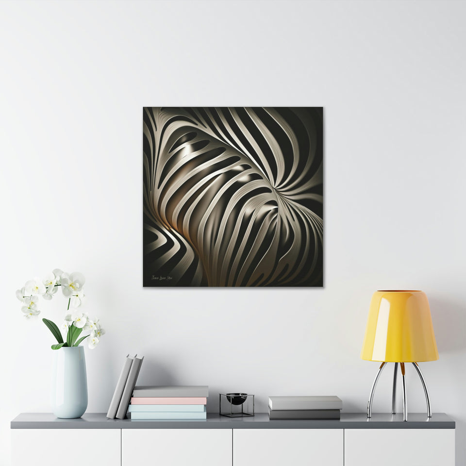 African Zebra Print Canvas: Jesus Loves You