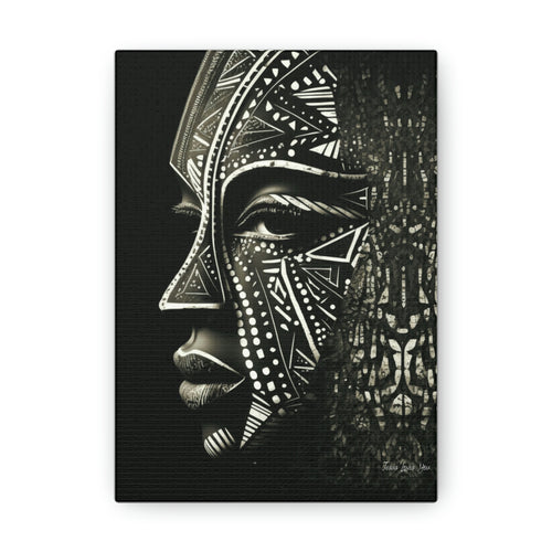 African Face Mask Canvas
