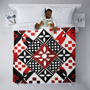 African Geometric Patterned Blanket– AOP